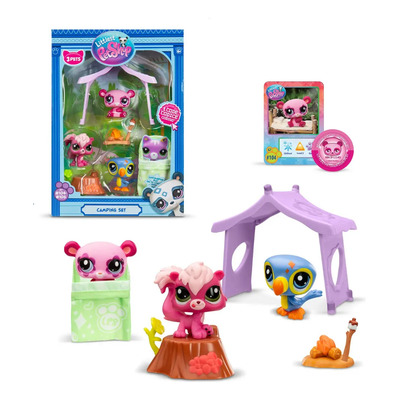 Kit De Juego Littlest Pet Shop Campamento Bandai | Envío gratis