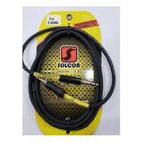 Cable De Plástico Estéreo Plug 6.3 A 6.3 De 3  Metros Solcor