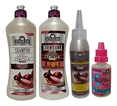 Kit Anticaida Cebolla Y Ajo Shampoo + Tr - mL a $15