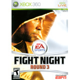 Jogo Fight Night Round 3 Xbox 360 X360 Mídia Física Original