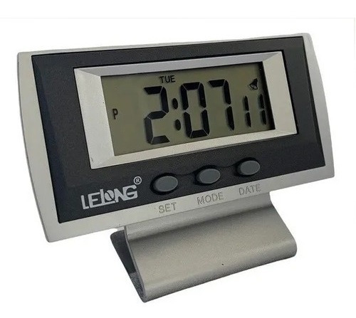 Mini Relógio Mesa Digital Calendário Cronômetro Despertador