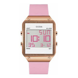 Reloj Digital Guess Para Mujer U0700l2 Color Rosa