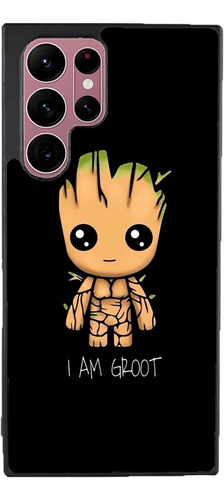 Funda Para Galaxy Groot Guardianes De La Galaxia Negro