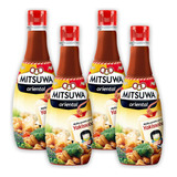 4un Molho Yakissoba Mitsuwa 500ml Para Culinária Oriental