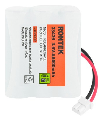 Bateria Nicd P/telefone S/fio 3,6v 600mah 3xaa Conect. Molex