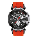 Reloj Tissot T-race Chronograph T115.417.27.051.00 /marisio Color De La Correa Rojo Color Del Bisel Negro Color Del Fondo Negro