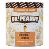 Suplemento Em Pasta Dr. Peanut  Power Cream Pasta De Amendoim Power Cream Sabor  Chocolate Branco Em Pote De 650g