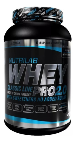 Nutrilab Whey Pro 2.0 Proteina Suero Masa Muscular 1 Kg 