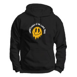 Sudadera Carita Feliz Derretida Smiley Logo Moda Gym