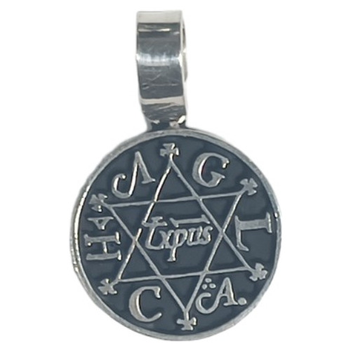 Talismán Del Rey Salomó Con Pentagrama - En 7 Metales | Envío Gratis