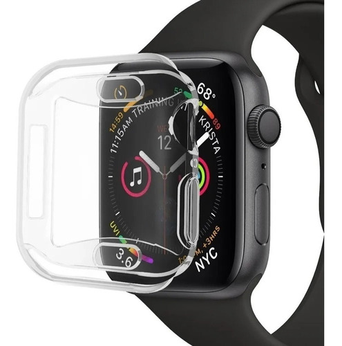 Capa Case Silicone Compatível Apple Watch 44mm Tpu Bumper