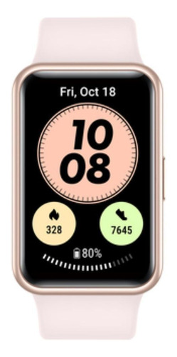 Huawei Watch Fit New 1.64  Caja De  Fibra Polimérica  Rose Gold, Malla  Sakura Pink De  Silicona
