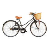 Bicicleta Antigua Mujer Urbana Rod 26 Paseo Canasto D Mimbre