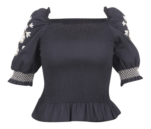 982-77 Blusa Dama Mujer Negro