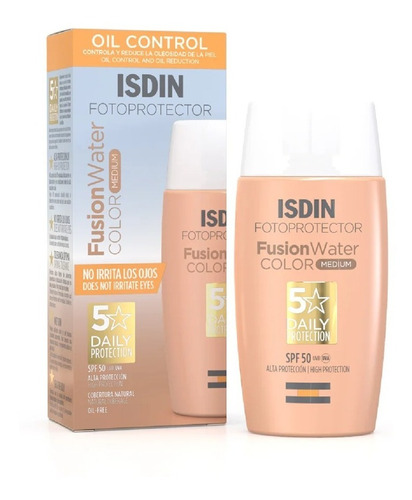 Fotoprotector Fusion Water Spf50 Isdin | Color Medium | 50ml