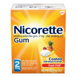 Nicorette Nicotine - Chicle Para Dejar De Fumar, 160 Unidade