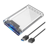 Case Para Hd Transparente Usb 3.0 Original Transmissão 6gbps