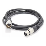 Cable Dmx Xlr Canon Canon 1,5 Mts Balanceado Reforzado