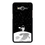 Funda Para Samsung Galaxy Astronauta Luna Blanca Espacio N