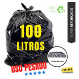 Saco De Lixo 100 Litros Reforçado Grosso Para Uso Pesado - Verdecasa - Cor Preto