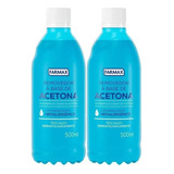 Kit 2 Acetona Removedor De Esmalte Hidratante Farmax 500ml !