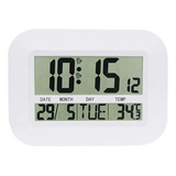 Reloj De Pared Digital Con Pilas Simple Grande Lcd Alarma C