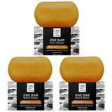 Jabón De Cúrcuma Curativo 3pack 3.5oz - Afeitado, Ducha, Cha