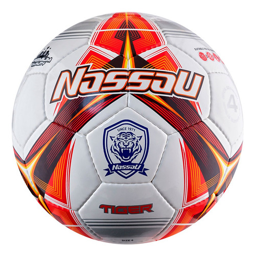 Pelota Nassau Futsal Nro 4 Tiger 64cm Medio Pique 