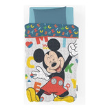 Cubrecama 1½ Plaza Cover Infantil Disney Piñata Verano Color Mickey Mouse