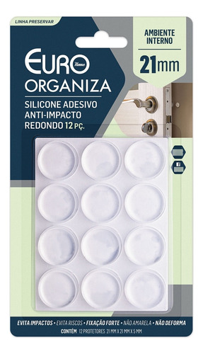 Protetor Adesivo De Silicone Anti Impacto Com 12 Unidades