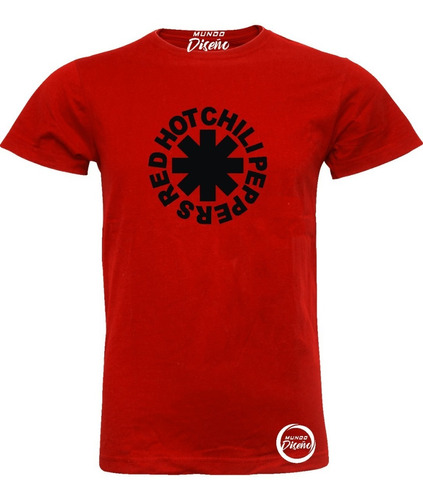 Polera De Hombre Manga Corta Red Hot Chili Peppers Clasico