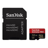 Memoria Micro Sd Sandisk Extreme Pro 32gb 4k - U3