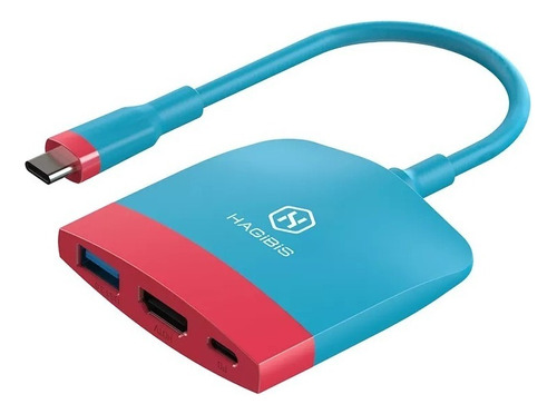 Adaptador Hub Hagibis Dock Portátil 4k Para Nintendo Switch