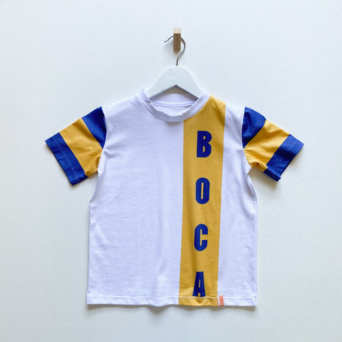 Camiseta De Futbol Boca 100% Algodón 