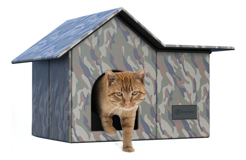 Casa Para Gatos Al Aire Libre, Grande Resistente A La Intemp