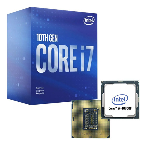 Processador Intel Pc I7 10 Geração 10700f Ddr4 Lga 1200 + Nf