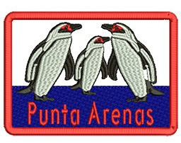 575 Parche Bordado 3 Pingüinos Punta Arenas