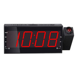 Radio Relógio Digital Despertador Projetar Hora Am/fm Usb