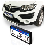 Renault Sandero Stepway 2015 Al 2019 Protector Frontal Patente Y Paragolpes Antishox® 25mm Silvaflex