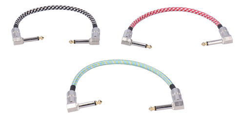 3 Cables Para Pedales De Efectos De Guitarra, Conector Para