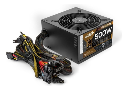 Fuente Pc Gamer 500w Reales 80 Plus Bronce Atx Protección V