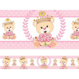 Faixa Decorativa Infantil Bebê Ursinha Princesa Parede Quart