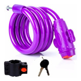 Linga Cadena Bici Candado 12mm Pvc + Soporte Resistente