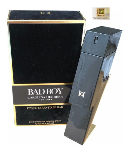 Perfume Bad Boy Carolina Herrera Edt 100ml - Selo Adipec