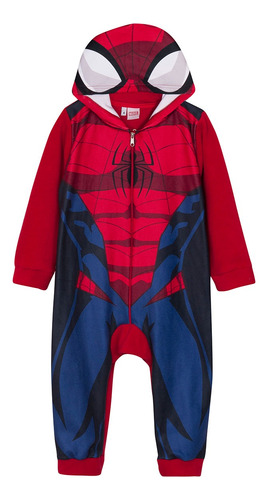 Pijama Niños Spiderman Entero Disfraz C/ Capucha Marvel®