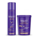 Shampoo Matizante 1l + Hidratação Matizante 1kg Trivitt 