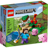 Lego Minecraft The Creeper Ambush Juguete De Construcción 21