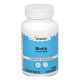 Biotina Vitacost  10000 Mcg 50 Cápsulas Blandas
