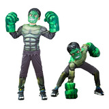 Disfraz Cosplay De Hulk Con Máscara Y Guantes Para Niños