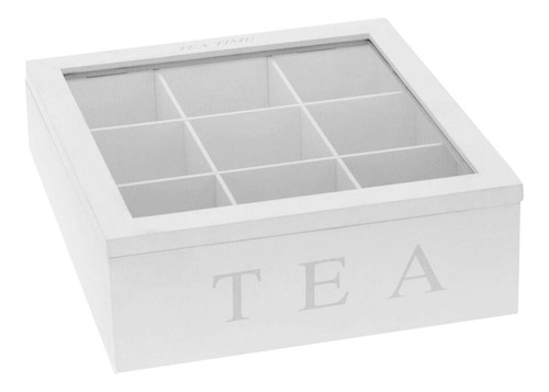 Caja De Almacenamiento De Té De Madera Soporte Apilable